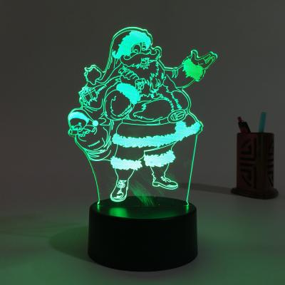 China Modern Led Christmas Night Light Holiday Layout Christmas Decoration 3D Lamp Table Lamp Decoration Lamp for sale