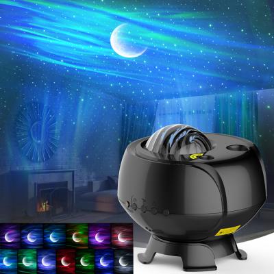 China Music Speaker Smart Star Projector USB Rechargeable Starry Projection Lamp Noise Triggered LED Projector Lamp for Bedroom Kids Room Decoration for sale