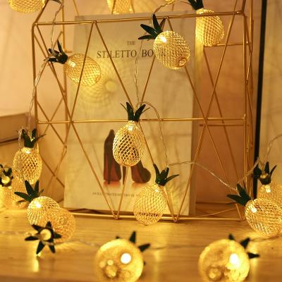 China New Design Residential Pineapple String Light 1.5M Battery Powered LED String Light Wedding Holiday Lighting Christmas Indoor Decoration for sale