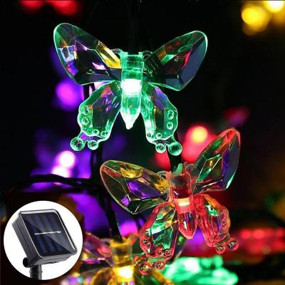 China Residential Outdoor Christmas Decorations Waterproof Solar String Lights 16.4FT 20LEDS Warm White LED String Lights for Party Event Decor for sale