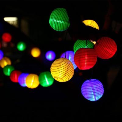 China Residential Outdoor Solar Lantern String Lights 21.3FT LED String Lights for Party Christmas Garden Patio Decoration Holiday Lighting for sale