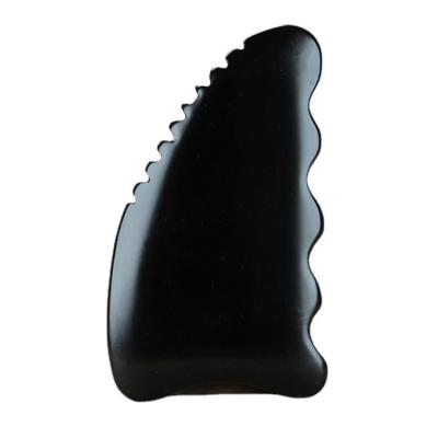 China Bian Stone Wide Guasha Face Massager Natural Jade Face Gua Sha Scraper Private Label Board for sale