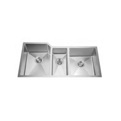 China Competitive Price SUS304 16 Gauge Bowls Without Faucet Undermount Triple Handmade Kitchen Sinks Stainless Steel or Ceramic Toilet Sink zu verkaufen