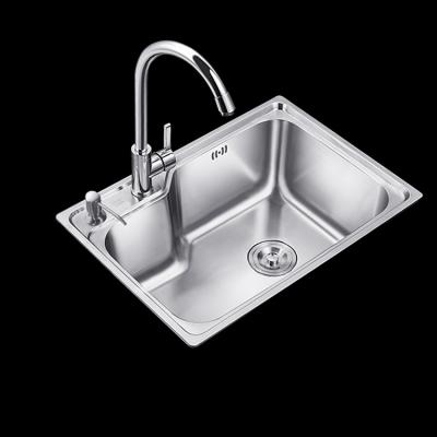 China With Hot Sale Stainless Steel Farmhouse Faucet Single Bowl Kitchen Sink for sale