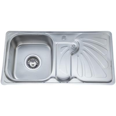 China Without Faucet JOMOLA Best Selling Stainless Steel Sink With Drainer JSB9148 for sale