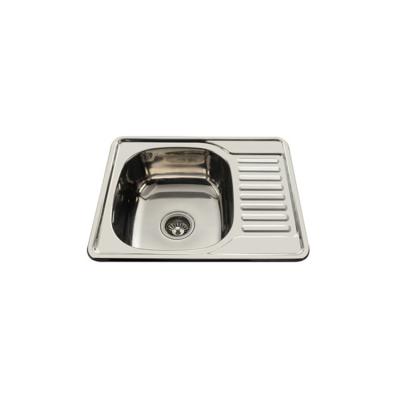 China Without Faucet Topmount Stainless Steel Kitchen Sink Unit Inset Single Bowl Reversible Drainer With Drain And Strainer Sink Net à venda