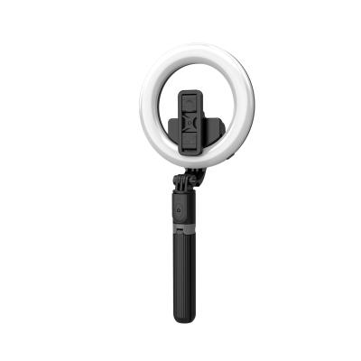 China ABS Dimmable Desktop Beauty Selfie Stick Ring Light Tiktok With Tripod Stand Cell Phone Holder Led Selfie Ring Light for sale