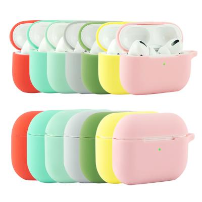 China Carry the suitcase. Premium Soft Shell With Carabiner Wireless Headphone Silicone Earphone Case Lightweight Colorful Fashion Full Protection For Airpods pro 3 for sale