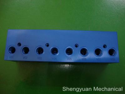 China Hohe Precison Spannvorrichtungs-und Befestigungs-Klammern des Aluminium-6061-T6 mit dem Blau anodisiert zu verkaufen