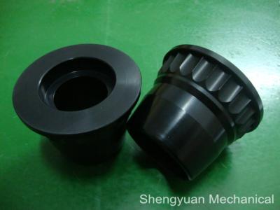 China Black Hard Anodize Al6061-T6 Precision Turned Parts Core Retract Fluted Cone for sale