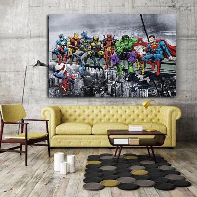 China Hot Sale Eco-friendly Canvas Arts Kids Cartoon Anime Print Posters Modern Classic Paintings With Frame For Living Room Wall Decor for sale