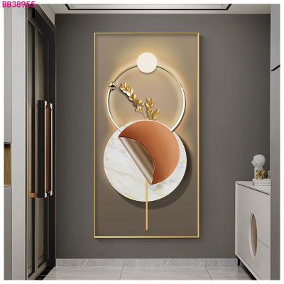 China Cheap Wholesale Custom Artwork Crystal Porcelain Canvas Glass Paintings Factory Pictures Metal Frame Wall Decoration Abstract Eco-friendly for sale