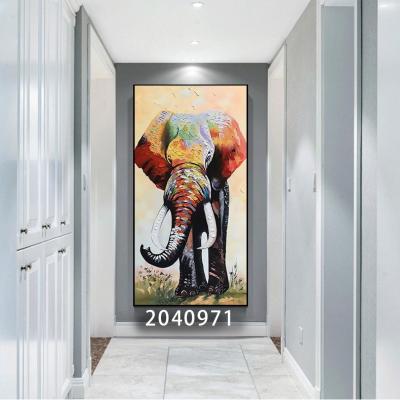 China Factory Custom Fashion Hot Selling Eco-friendly Exquisite High-end Custom Style Modern Acrylic Elephant Animal Paintings for sale