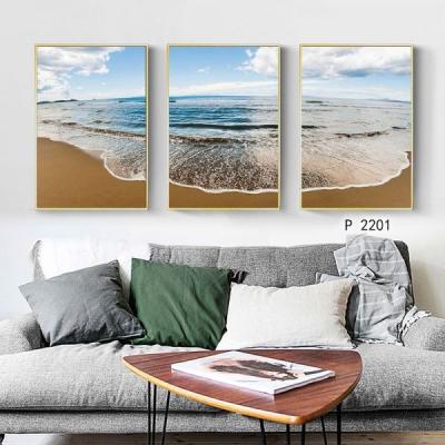 China China Eco-friendly Manufacturers Seaside Sunset Sunrise Combination Landscape Decorative Paintings for sale