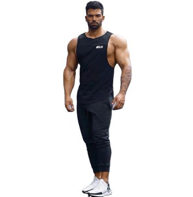 China Lastest Style Anti-Wrinkle Summer Style Cotton Vest Fitness Outdoor Sports Fitness Basketball Men's Sleeveless Vest for sale