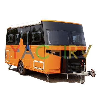 China Travel Trailer Sale Mobile Home Caravans Travel Outdoor Mobile Camper Family Camper Trailer Towing Caravan for sale