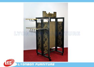 China Customize Double-Side Gondola Display Stands Metal / Plywood , Product Display Stands for sale