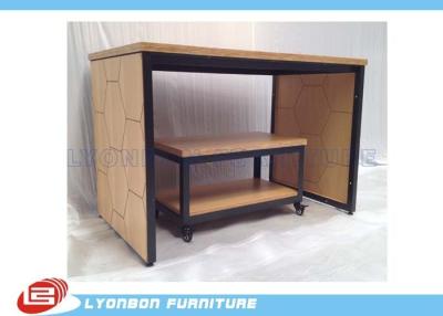 China MDF and metal display table Display Tables for retail sale shopping mall display table Te koop