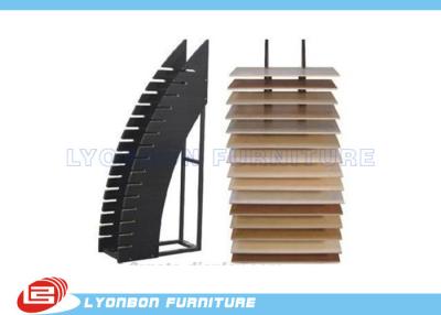 China Durable Black OEM MDF Display Rack / Floor Dipslay Present For Shopping Center for sale