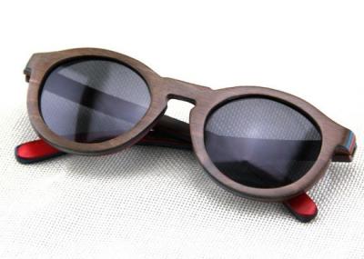 China Handmade Custom Sun Glasses , Wood  Framed Sunglasses Bamboo Eyewear Fashion for sale