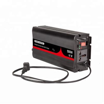 China 500 Watt Rechargeable Car Power Inverter Charger 12V 24V 48V DC For Home for sale