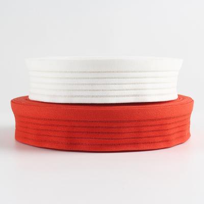 Cina Free sample Verified factory custom fish silk elastic band webbing tape for garment accessories skirt decorative waist band in vendita