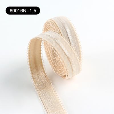 Cina Chinese factory price picot bra elastic belts woman shoulder strap custom elastic strap for underwear in vendita