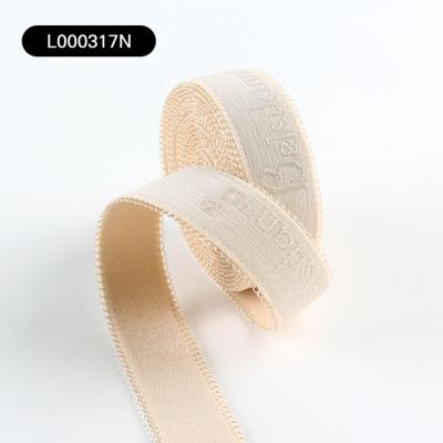 Cina Custom Your Own Brand Picot Elastic Bra Strap Jacquard Elastic For Underwear in vendita