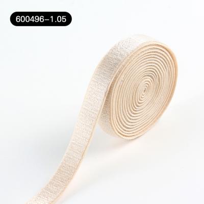 Κίνα Small MOQ custom shiny satin bra strap elastic band webbing for underwear accessories προς πώληση