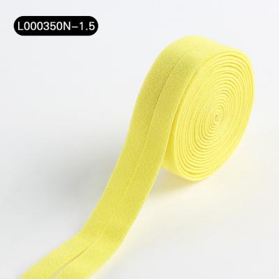 Cina Dropshipping Fold Bias Binding Tape Elastic Nylon Twill Tape Soft Fold Over Elastic Band in vendita