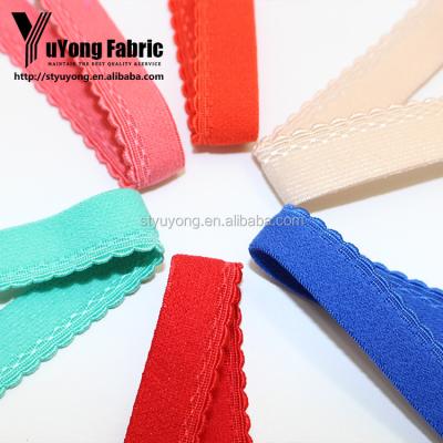 China Colorful Wholesale Cotton Elastic Webbing For Bra Decoration for sale