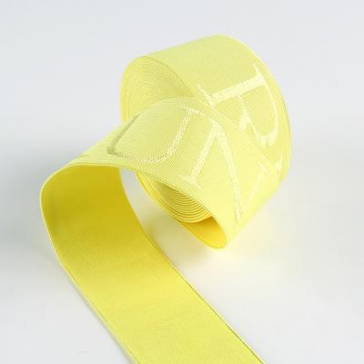 Cina Custom yellow hair band elastic Wholesale No Damage fashion elastic hair bands for woman in vendita