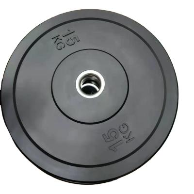 China Durable Bumper Free Weight Weight Plate KG Weight Plate or Pound Fitness Weightlifting Rubber Bumper for sale