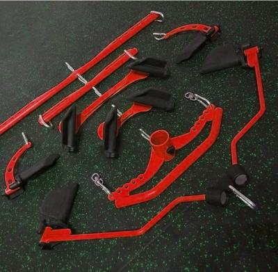 China Modern Hot Sale Fitness Accessories Gym Parts Set Cable Fixings Cable Machine Attachment for sale