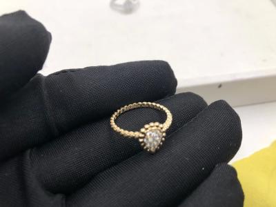 Китай Роскошное кольцо золота диамантов 18K ювелирных изделий ювелирных изделий золота красивое с желтым/белым золотом продается