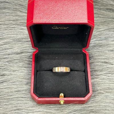 China Runde Liebe 18K Diamantringe Band 18K Weißgold angepasst zu verkaufen