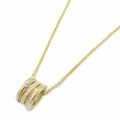 China Women's K18 B Zero1 Real 14K Gold Plated Necklace Diamonds Pendants Jewelry for sale