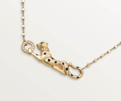 Cina 18K Gold Cheetah Pendente Collare Gioielli Pregiati Personalizzati in vendita