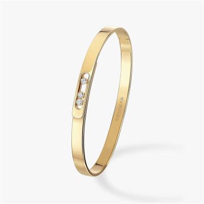 China 18 Karat Yellow Gold Diamond Noa Bangle Bracelet Jewelry For Ladies for sale