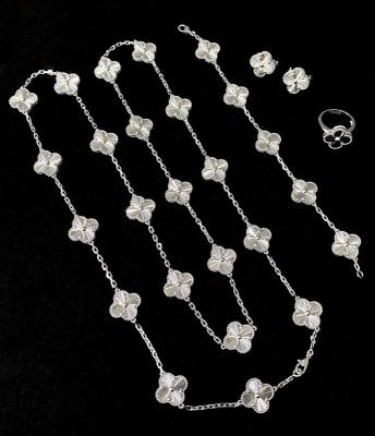 China Diamant Stein 18k Schmuck Set Mutter der Perlen Goldkette ODM zu verkaufen