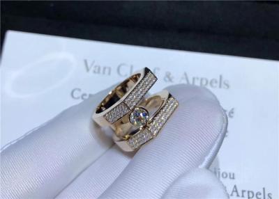 China 18K Rose Gold Jewelry Diamond Paved For Wedding / Engagement Jewelry Bahrain for sale