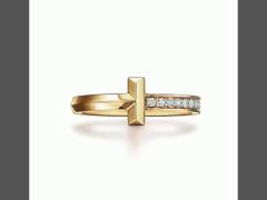 T Couple Ring 18K Yellow Gold Customization Men‘s Ring Women‘s Ring