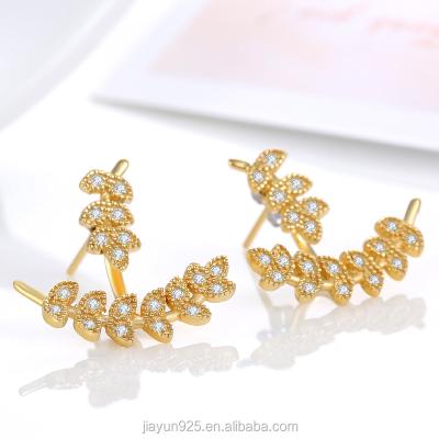 China No Fade New designs gold jhumka earring 925 silver earrings gold jhumka earrings design with price for sale