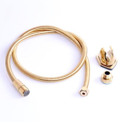 China Garon Tubing Aluminum Hose With Plastic Gold Core 1.5m Shower Hose For Bathroom for sale