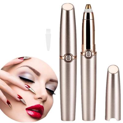 China For commercial & Portable Mini Electric Painless Women Eyebrow Hair Removal Machine Home Use Brows Eyebrow Shaver Trimmer for sale