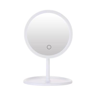 China Reachageable Adjustable Daylight HD Mirror Night Lamp Dimmable Countertop Lighted Cosmetic Makeup Mirror Light for sale