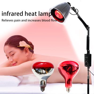 China Animal Production Halogen Physiotherapy Bulbs Red Infrared Medical Heating Light Lamp for Cold Muscle Pain Relief R125 150W 175W 250W IR for sale