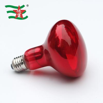 China Animal Husbandry Heating Lamp Halogen Bulb R95 Infrared Heat Reflector Bulb For Poultry For Reptile 220V 150W E27 Full Red Red for sale