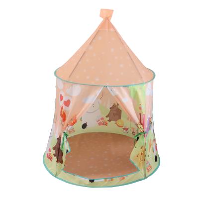 China Easy Set Up Customized Indoor Kids Toy House Cartoon Castle Tents Kid's Play Teepee Party Tent for sale