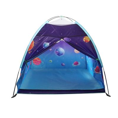 China Easy Install Starry Tent Children's Sky Princess Tent Indoor High Quality Outdoor Gradient Powder Blue Children Play Tent for sale